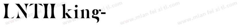 LNTH king字体转换